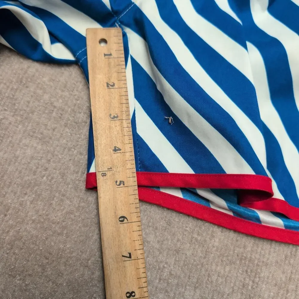 CHUBBIES USA Swim Trunks Board Shorts Unlined Red Blue Size M